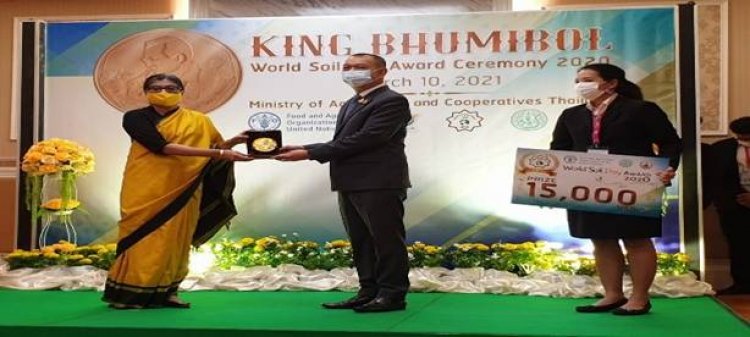आईसीएआर को मिला एफएओ का 'किंग भूमिबोल वर्ल्ड सॉइल डे- 2020' पुरस्कार